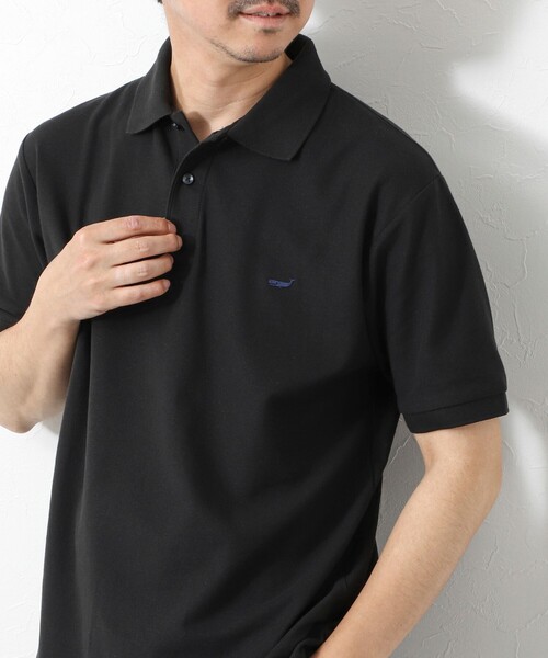 NOLLEY’S（ノーリーズ）の「【WEB限定】《ビジカジ対応》クジラ刺繍 ドライカノコ ユーティリティポロ ビズポロ 25SS（ポロシャツ・メンズ・ブラック/ネイビー/ライトグレー/ホワイト・XL/L/M/S）」の2枚目の写真