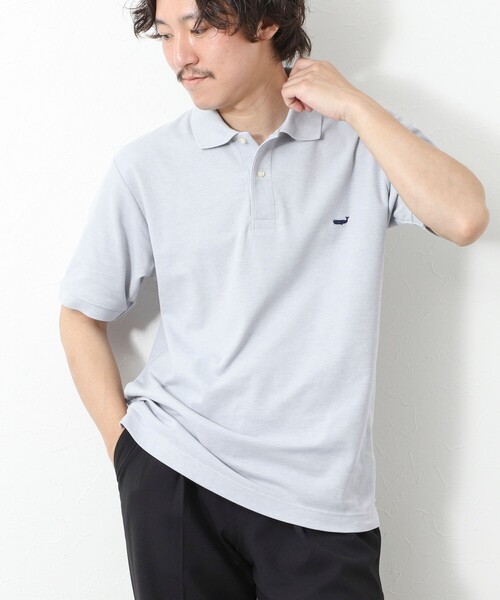 NOLLEY’S（ノーリーズ）の「【WEB限定】《ビジカジ対応》クジラ刺繍 ドライカノコ ユーティリティポロ ビズポロ 25SS（ポロシャツ・メンズ・ブラック/ネイビー/ライトグレー/ホワイト・XL/L/M/S）」の19枚目の写真