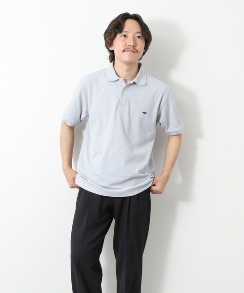 NOLLEY’S（ノーリーズ）の「【WEB限定】《ビジカジ対応》クジラ刺繍 ドライカノコ ユーティリティポロ ビズポロ 25SS（ポロシャツ・メンズ・ブラック/ネイビー/ライトグレー/ホワイト・XL/L/M/S）」の14枚目の写真