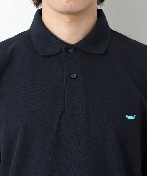 NOLLEY’S（ノーリーズ）の「【WEB限定】《ビジカジ対応》クジラ刺繍 ドライカノコ ユーティリティポロ ビズポロ 25SS（ポロシャツ・メンズ・ブラック/ネイビー/ライトグレー/ホワイト・XL/L/M/S）」の7枚目の写真