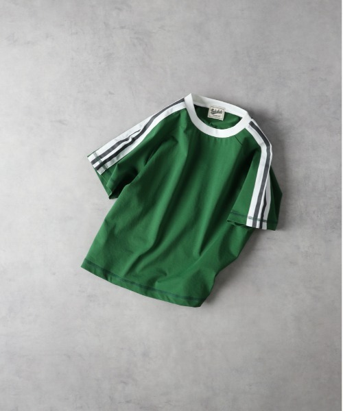 Right-on（ライトオン）の「【Refurbish】肩ラインＴシャツ（Tシャツ/カットソー・キッズ・ブルー/グレー/ブラック/グリーン・130/140/160/150）」の3枚目の写真