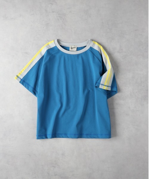 Right-on（ライトオン）の「【Refurbish】肩ラインＴシャツ（Tシャツ/カットソー・キッズ・ブルー/グレー/ブラック/グリーン・130/140/160/150）」の5枚目の写真