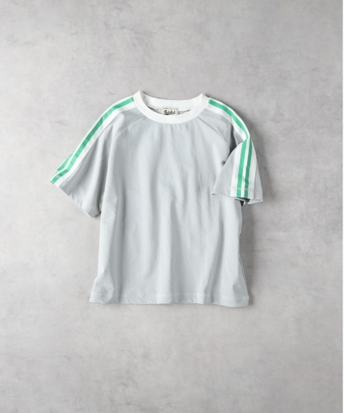 Right-on（ライトオン）の「【Refurbish】肩ラインＴシャツ（Tシャツ/カットソー・キッズ・ブルー/グレー/ブラック/グリーン・130/140/160/150）」の8枚目の写真