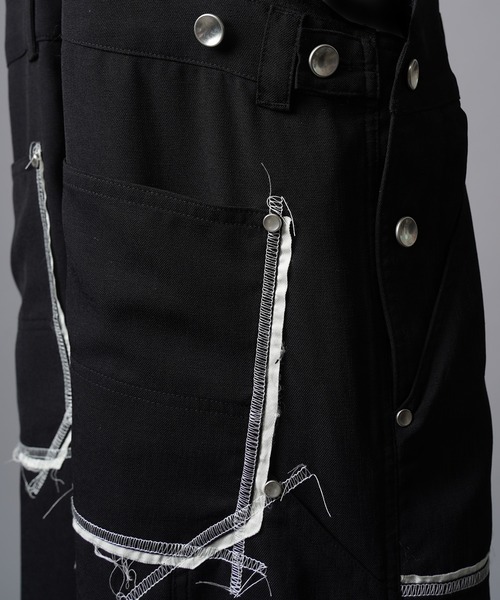 セール】《UNISEX》Cut Off Stitch Design Overall/カットオフ
