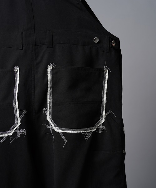 セール】《UNISEX》Cut Off Stitch Design Overall/カットオフ
