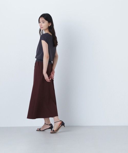NATURAL BEAUTY BASIC(ナチュラルビューティーベーシック)の「◇総針ベーシックシリーズ ニュアンスネックニット(ニット/セーター・レディース・チャコールグレー/ブルー/ベージュ・FREE)」の8枚目の写真