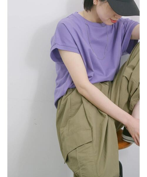 Samansa Mos2 blue（サマンサモスモスブルー）の「◎ナイロンカーゴパンツ（その他パンツ・レディース・ライトベージュ/カーキ/ブラック・F）」の4枚目の写真