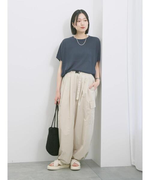 Samansa Mos2 blue（サマンサモスモスブルー）の「◎ナイロンカーゴパンツ（その他パンツ・レディース・ライトベージュ/カーキ/ブラック・F）」の14枚目の写真