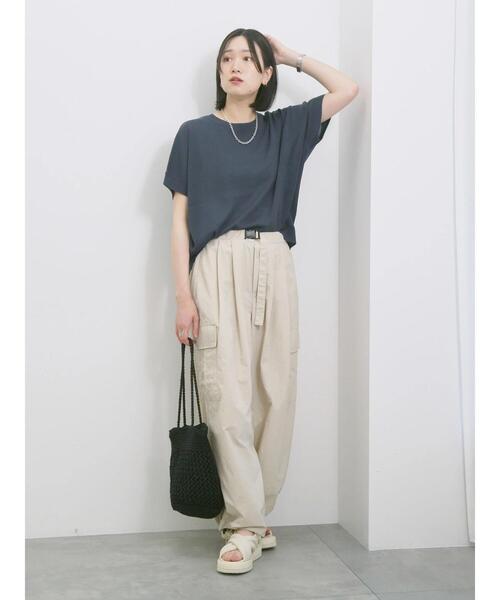 Samansa Mos2 blue（サマンサモスモスブルー）の「◎ナイロンカーゴパンツ（その他パンツ・レディース・ライトベージュ/カーキ/ブラック・F）」の15枚目の写真