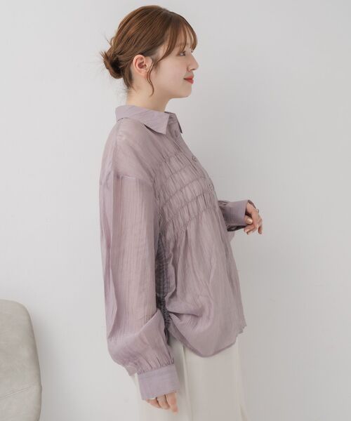OHGA LADY ベージュ ブラウス shoppinggo ブラウス シャツ レディース 長袖 : ZOZOTOWN Yahoo