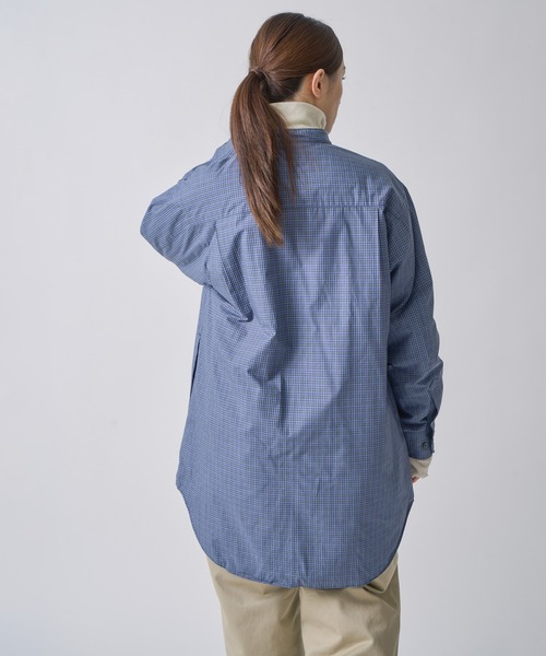 miffew(ミフュー)の「「miffew/ ミフュー」LONG DOWN SHIRTS(ダウンジャケット/コート・レディース・ブルー/ネイビー/チェック・2/1/3)」の8枚目の写真