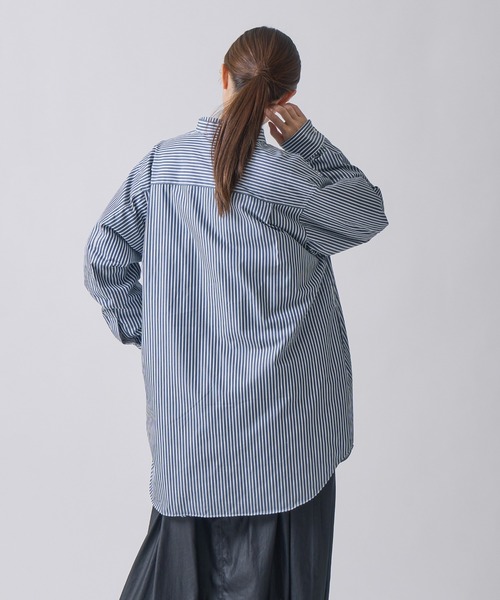 miffew(ミフュー)の「「miffew/ ミフュー」LONG DOWN SHIRTS(ダウンジャケット/コート・レディース・ブルー/ネイビー/チェック・2/1/3)」の10枚目の写真