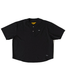 FAT. ブラック ヘンリーネックカットソー FAT｜エフエイティーのTシャツ/カットソー（ヘンリーネック