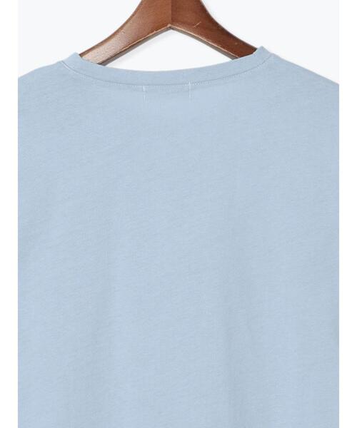 Te chichi TERRASSE（テチチテラス）の「型押しプリント袖切替Tシャツ（Tシャツ/カットソー・レディース・ブルー/オフホワイト/ブラック・F）」の13枚目の写真