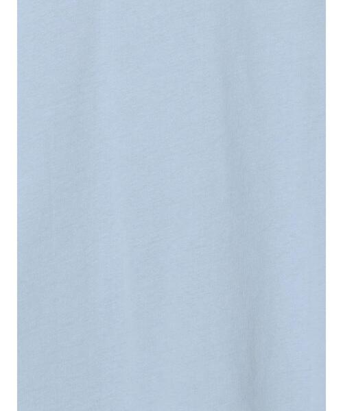 Te chichi TERRASSE（テチチテラス）の「型押しプリント袖切替Tシャツ（Tシャツ/カットソー・レディース・ブルー/オフホワイト/ブラック・F）」の14枚目の写真