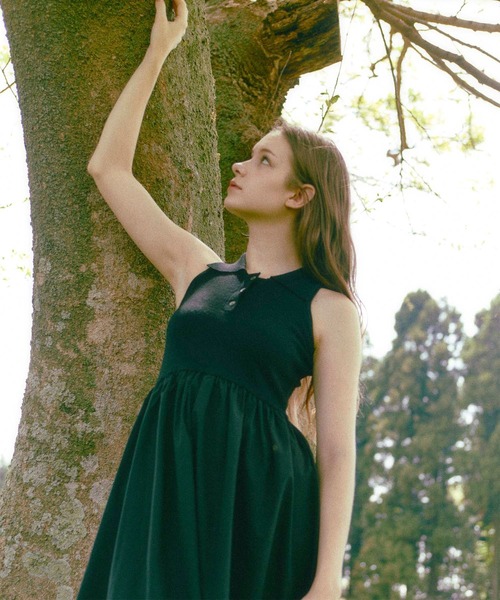 【即日発送】polo docking one-piece Luan ワンピース 「Luan」POLO DOCKING DRESS/ポロ襟ドッキング
