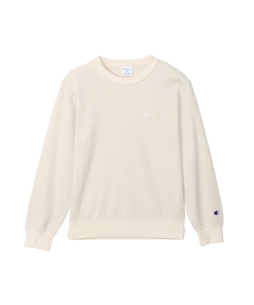 Champion（チャンピオン）の「【Champion/チャンピオン】キッズ ベーシック クルーネックスウェットシャツ（スウェット・キッズ・ブルー系その他/ブラック系その他/アイボリー系/ライトブラウン・120/130/140/150/100/110/160）」の3枚目の写真