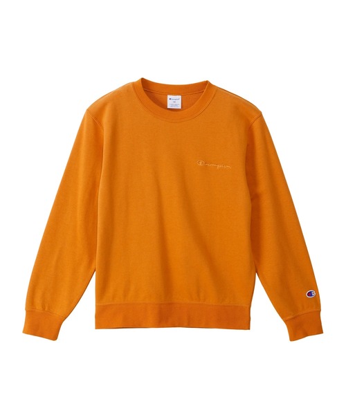 Champion（チャンピオン）の「【Champion/チャンピオン】キッズ ベーシック クルーネックスウェットシャツ（スウェット・キッズ・ブルー系その他/ブラック系その他/アイボリー系/ライトブラウン・120/130/140/150/100/110/160）」の2枚目の写真