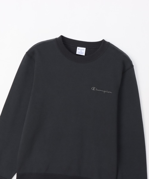Champion（チャンピオン）の「【Champion/チャンピオン】キッズ ベーシック クルーネックスウェットシャツ（スウェット・キッズ・ブルー系その他/ブラック系その他/アイボリー系/ライトブラウン・120/130/140/150/100/110/160）」の18枚目の写真
