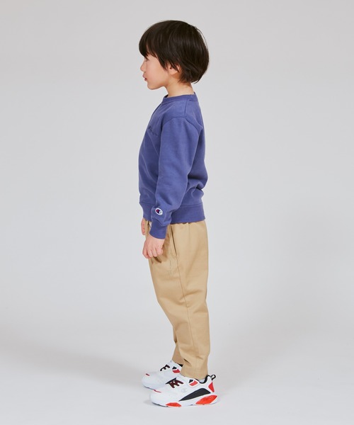 Champion（チャンピオン）の「【Champion/チャンピオン】キッズ ベーシック クルーネックスウェットシャツ（スウェット・キッズ・ブルー系その他/ブラック系その他/アイボリー系/ライトブラウン・120/130/140/150/100/110/160）」の10枚目の写真