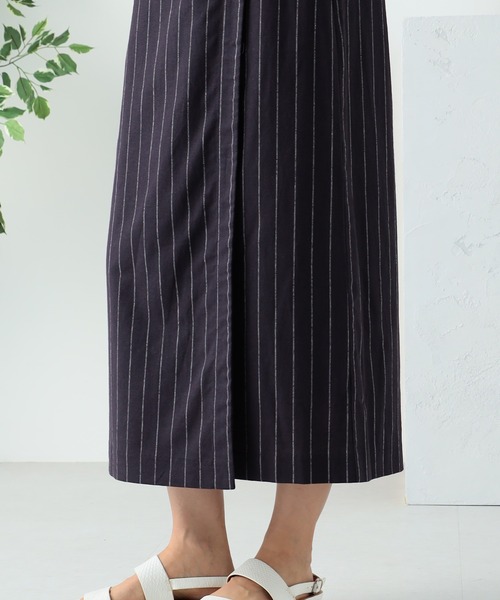 GALLORIA(ギャローリア)の「ラップ風Aラインスカート(スカート・レディース・ベージュ/ネイビー・S/M/L/LL)」の9枚目の写真