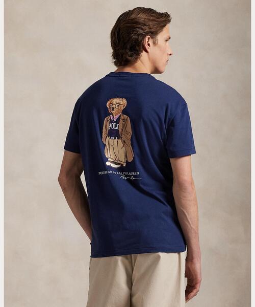 Tシャツ・カットソー Ralph Lauren FW25 CLASSIC L/S POLO (710680790 001) クラシック フィット Polo ベア ジャージー Tシャツ(Tシャツ