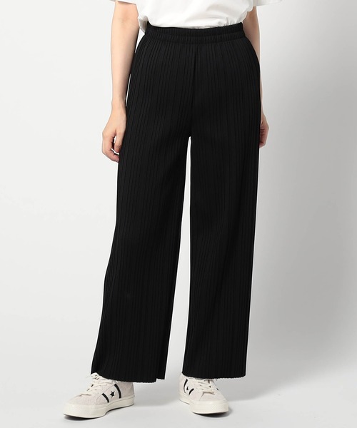 Grand PARK（グランドパーク）の「裏起毛 BOXプリーツパンツ（その他パンツ・レディース・チャコールグレー/ブラック/ベージュ/ブラウン・LARGE/MEDIUM）」の2枚目の写真