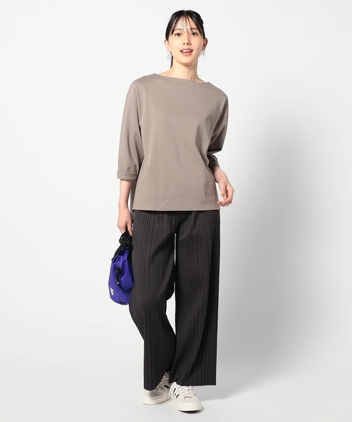 Grand PARK（グランドパーク）の「裏起毛 BOXプリーツパンツ（その他パンツ・レディース・チャコールグレー/ブラック/ベージュ/ブラウン・LARGE/MEDIUM）」の7枚目の写真