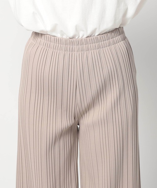 Grand PARK（グランドパーク）の「裏起毛 BOXプリーツパンツ（その他パンツ・レディース・チャコールグレー/ブラック/ベージュ/ブラウン・LARGE/MEDIUM）」の12枚目の写真