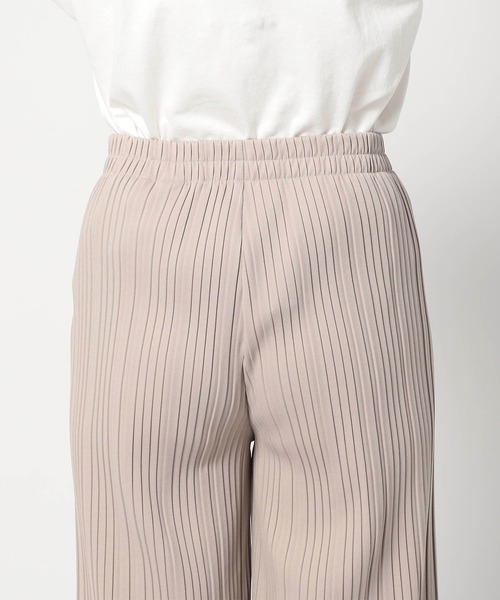 Grand PARK（グランドパーク）の「裏起毛 BOXプリーツパンツ（その他パンツ・レディース・チャコールグレー/ブラック/ベージュ/ブラウン・LARGE/MEDIUM）」の13枚目の写真