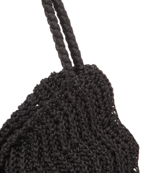 Elura（エルーラ）の「クロッシェリボントート/286760（トートバッグ・レディース・アイボリー/ブラック/ブラウン・ONE SIZE）」の9枚目の写真