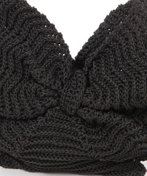 Elura（エルーラ）の「クロッシェリボントート/286760（トートバッグ・レディース・アイボリー/ブラック/ブラウン・ONE SIZE）」の10枚目の写真