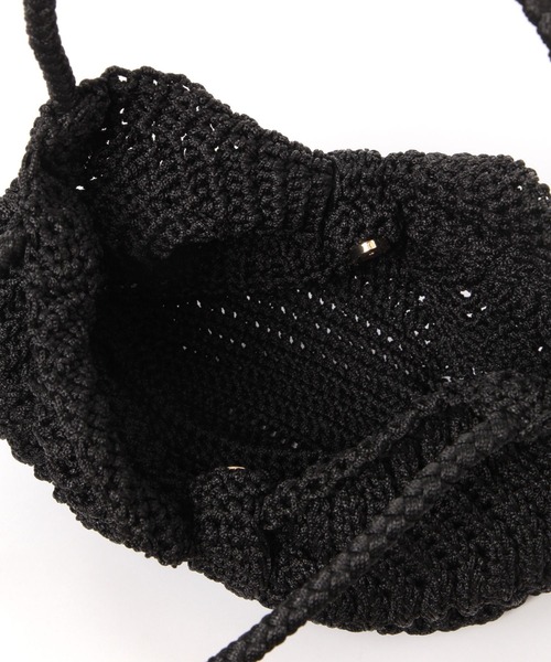 Elura（エルーラ）の「クロッシェリボントート/286760（トートバッグ・レディース・アイボリー/ブラック/ブラウン・ONE SIZE）」の12枚目の写真