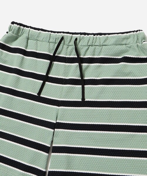 Saturdays NYC(サタデーズ ニューヨークシティ )の「Mesh Border Stripe Shorts(その他パンツ・メンズ・パープル/ライトグリーン・M/S/XL/L)」の15枚目の写真