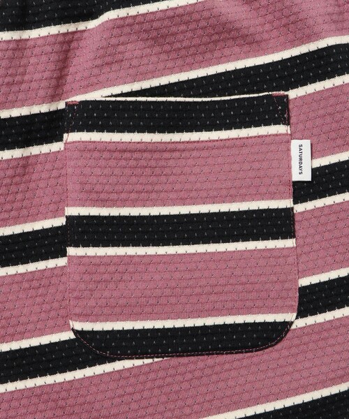 Saturdays NYC(サタデーズ ニューヨークシティ )の「Mesh Border Stripe Shorts(その他パンツ・メンズ・パープル/ライトグリーン・M/S/XL/L)」の16枚目の写真