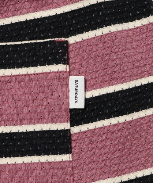 Saturdays NYC(サタデーズ ニューヨークシティ )の「Mesh Border Stripe Shorts(その他パンツ・メンズ・パープル/ライトグリーン・M/S/XL/L)」の19枚目の写真