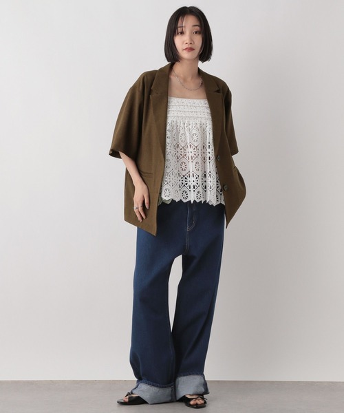 LOWRYS FARM(ローリーズファーム)の「ロールアップルーズデニム 499878(デニムパンツ・レディース・ブルー/ネイビー・MEDIUM/LARGE)」の3枚目の写真