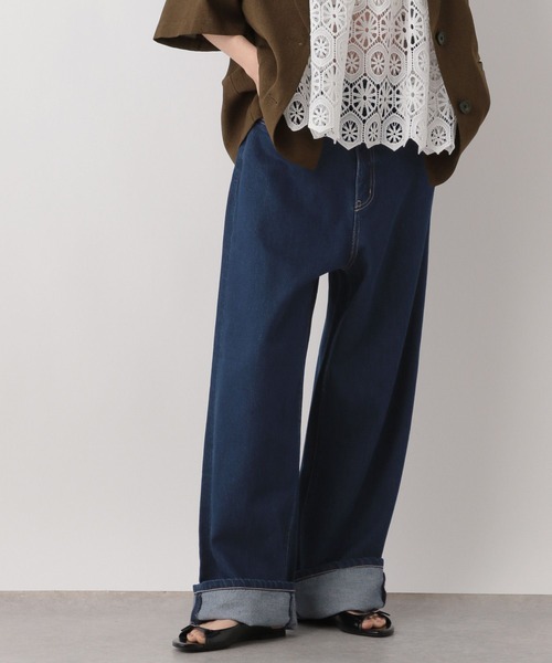 LOWRYS FARM(ローリーズファーム)の「ロールアップルーズデニム 499878(デニムパンツ・レディース・ブルー/ネイビー・MEDIUM/LARGE)」の6枚目の写真