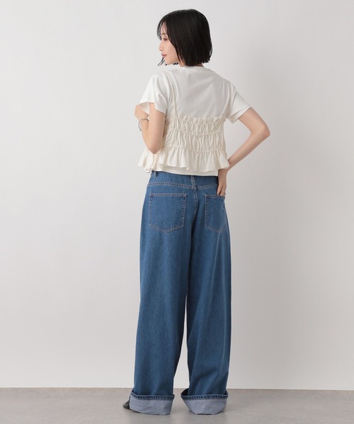 LOWRYS FARM(ローリーズファーム)の「ロールアップルーズデニム 499878(デニムパンツ・レディース・ブルー/ネイビー・MEDIUM/LARGE)」の11枚目の写真