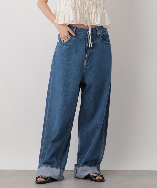 LOWRYS FARM(ローリーズファーム)の「ロールアップルーズデニム 499878(デニムパンツ・レディース・ブルー/ネイビー・MEDIUM/LARGE)」の12枚目の写真