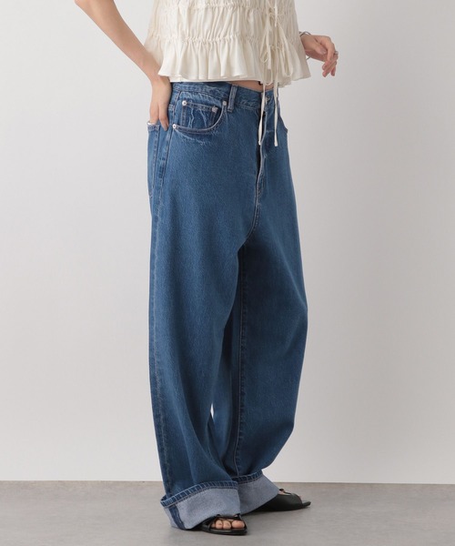 LOWRYS FARM(ローリーズファーム)の「ロールアップルーズデニム 499878(デニムパンツ・レディース・ブルー/ネイビー・MEDIUM/LARGE)」の13枚目の写真