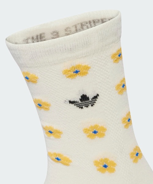 adidas（アディダス）の「adidas Originals × Liberty London クルーソックス2足組 / アディダスオリジナルス adidas Originals（ソックス/靴下・レディース・ホワイト・MEDIUM/LARGE/SMALL/kids-XXL/X-LARGE）」の5枚目の写真