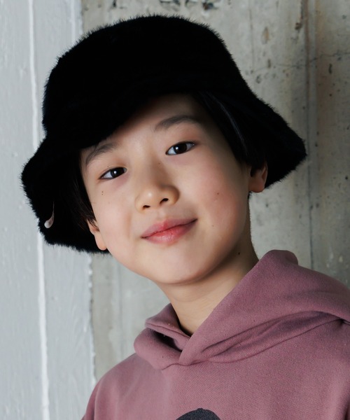 MAKE YOUR DAY（メイクユアデイ）の「リバーシブルバケットハット（ハット・キッズ・ブラウン/ベージュ/ブラック・54/52/50/56）」の10枚目の写真