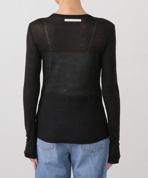 tシャツ 999HUMANITY / 999ヒューマニティ WOOL TENCEL BLENDED LAYERED レディース 999HUMANITY / 999ヒューマニティ WOOL TENCEL BLENDED LAYERED