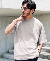 フェードピグメント ヴィンテージ加工 クルーネック 半袖 スウェットTシャツ