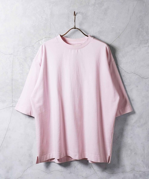 jiggys shop（ジギーズショップ）の「フェードピグメント ヴィンテージ加工 クルーネック 半袖 スウェットTシャツ（Tシャツ/カットソー・メンズ・ブラック系その他/パープル/グレー/ライトブルー/ライトピンク・X-LARGE/MEDIUM/LARGE）」の18枚目の写真