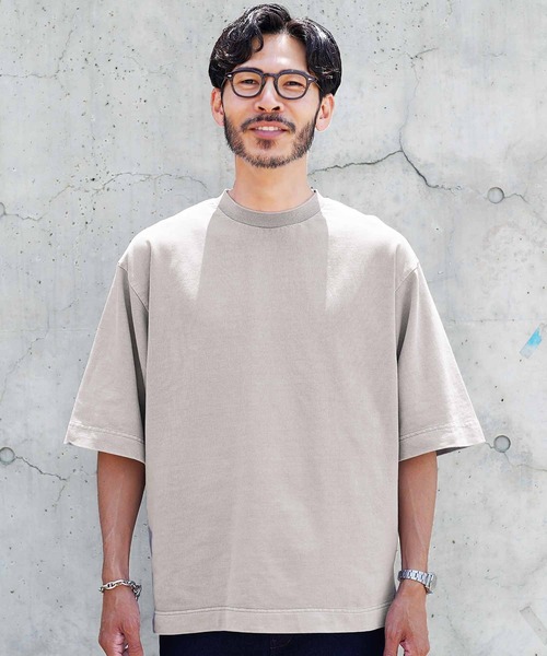 jiggys shop（ジギーズショップ）の「フェードピグメント ヴィンテージ加工 クルーネック 半袖 スウェットTシャツ（Tシャツ/カットソー・メンズ・ブラック系その他/パープル/グレー/ライトブルー/ライトピンク・X-LARGE/MEDIUM/LARGE）」の20枚目の写真