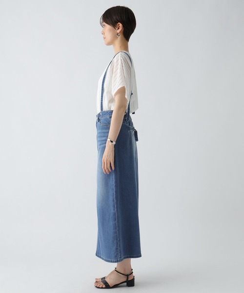Elura（エルーラ）の「冷感サスペンダー付きデニムスカート＜低身長サイズあり＞/495591（デニムスカート・レディース・ブルー/ネイビー・FREE/FREE(S)）」の19枚目の写真