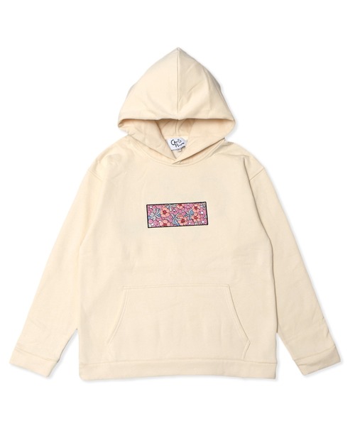 Chris Pyrate(クリスパイレート )の「CHRIS PYRATE TOKYO LIMITED EDITION EMBROIDERED BOX LOGO HOODIE(パーカー・メンズ・ブラウン系/ベージュ/パープル・XS/S/M/L)」の1枚目の写真