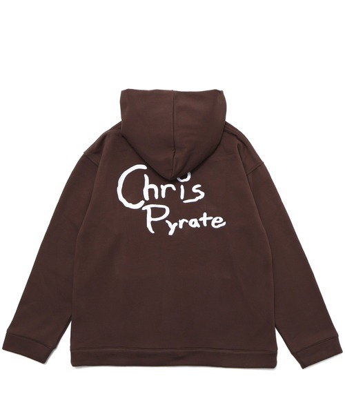 Chris Pyrate(クリスパイレート )の「CHRIS PYRATE TOKYO LIMITED EDITION EMBROIDERED BOX LOGO HOODIE(パーカー・メンズ・ブラウン系/ベージュ/パープル・XS/S/M/L)」の5枚目の写真